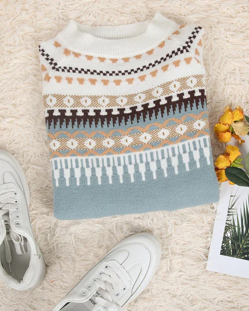 The Manon — Cozy Fair Isle Pullover