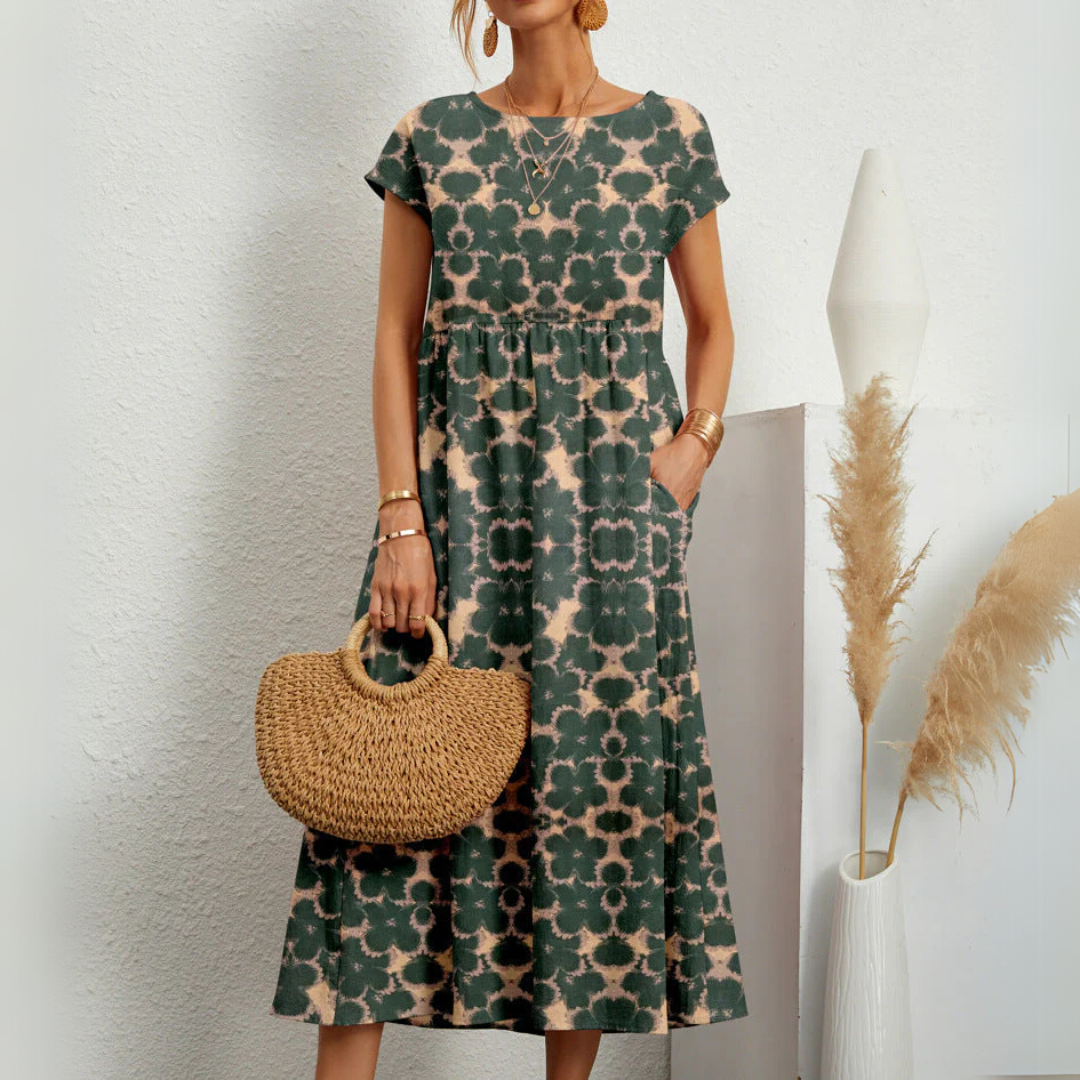 The Constance — Breezy Floral Midi Dress