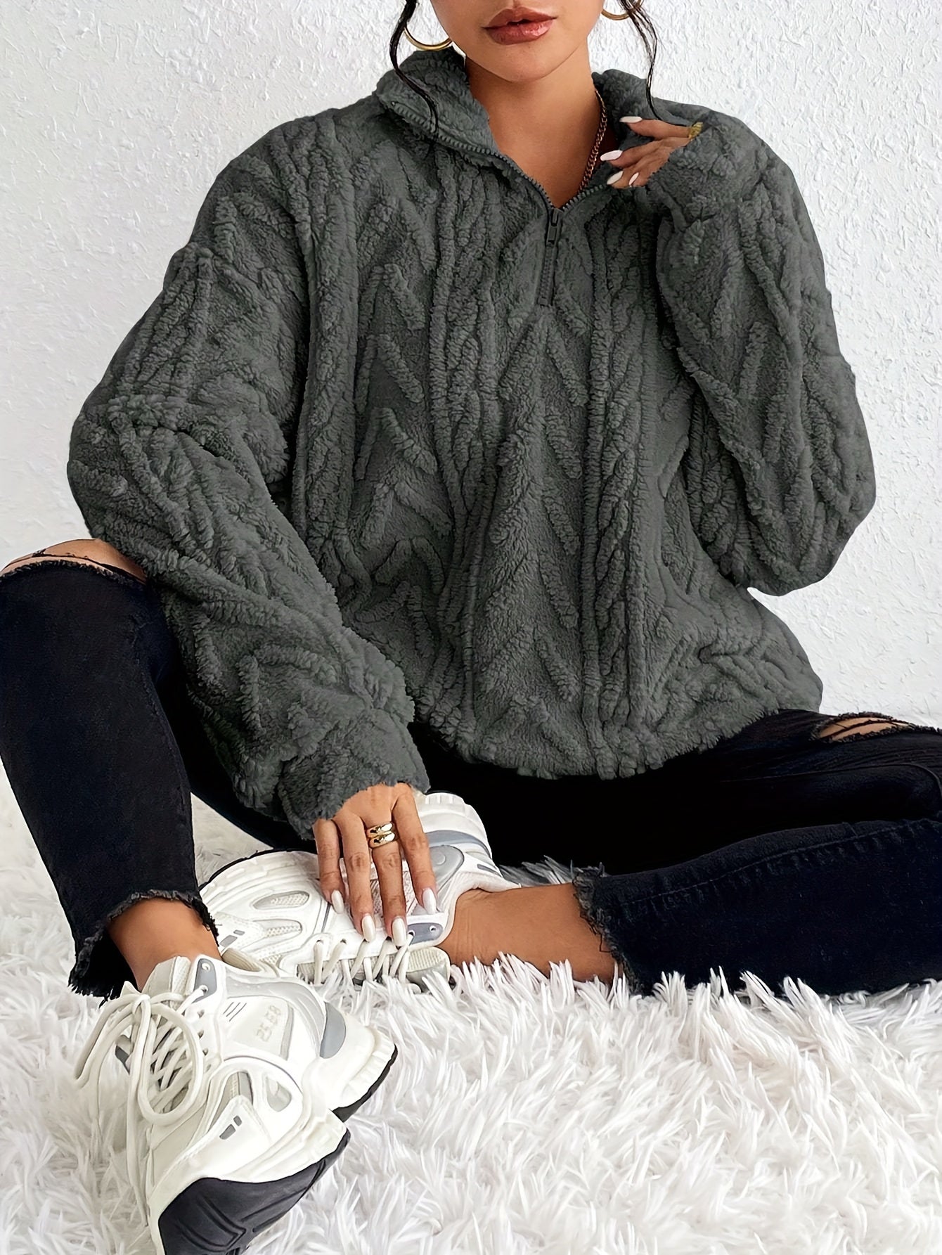 The Eloise — Oversized Cozy Knit Sweater