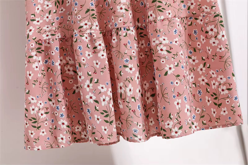 Charlotte — Soft-Stretch Smocked Floral Midi Dress