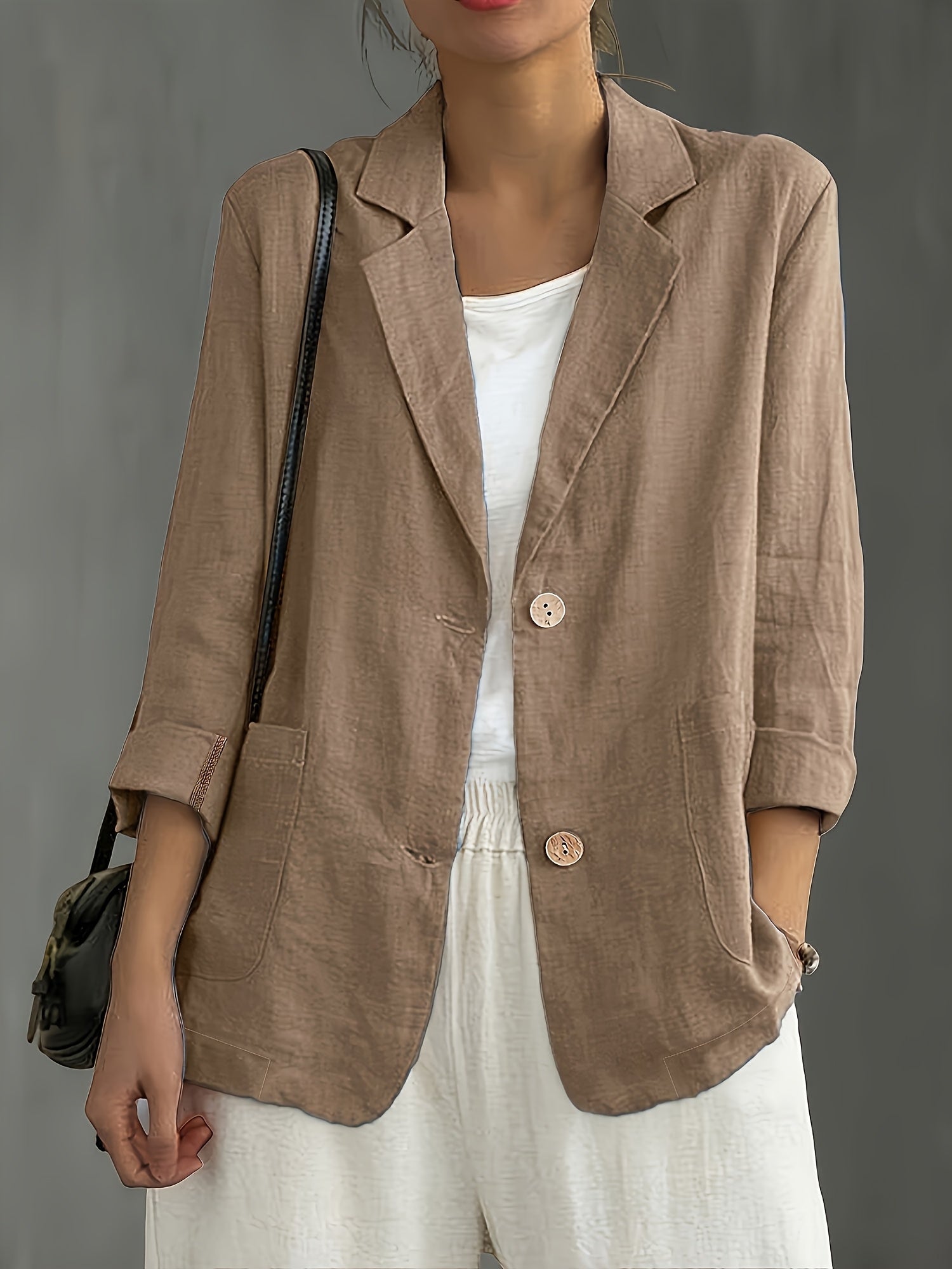 Colette – Soft Cotton-Blend Everyday Blazer