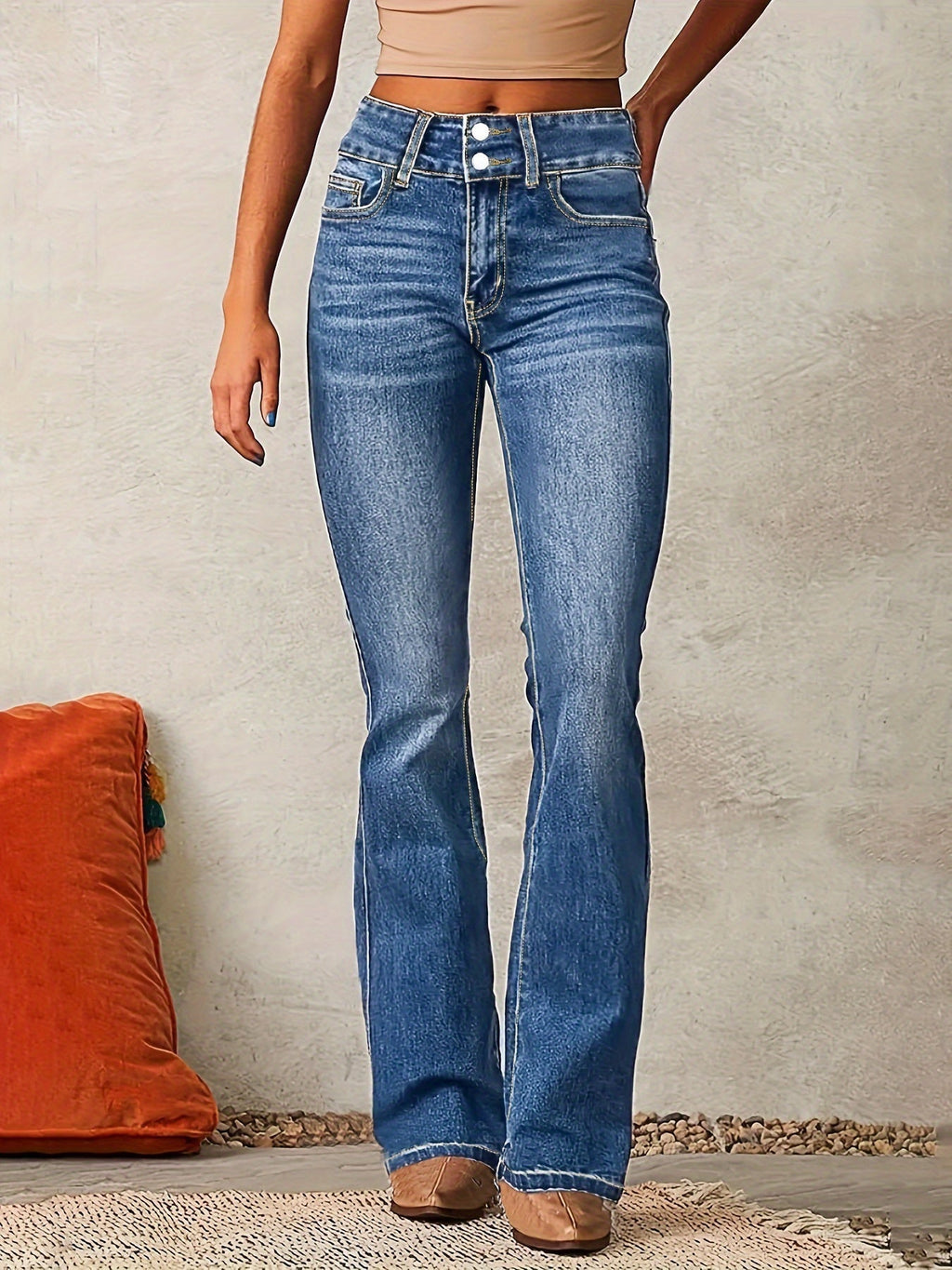 Margaux — High-Waisted Flared Jeans