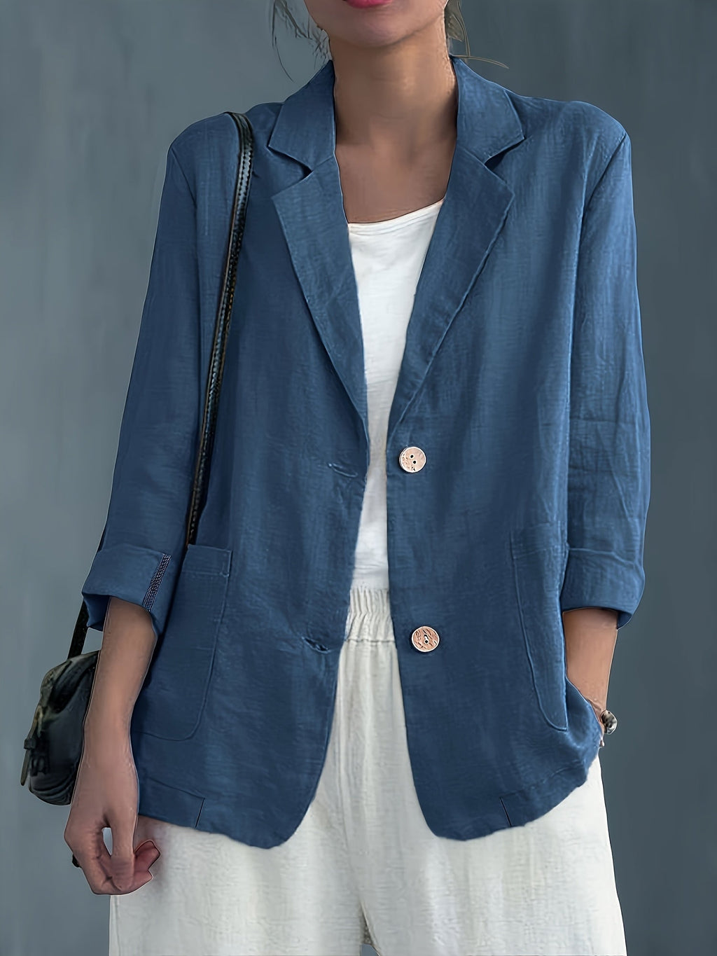Colette – Soft Cotton-Blend Everyday Blazer