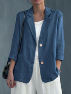 Colette – Soft Cotton-Blend Everyday Blazer