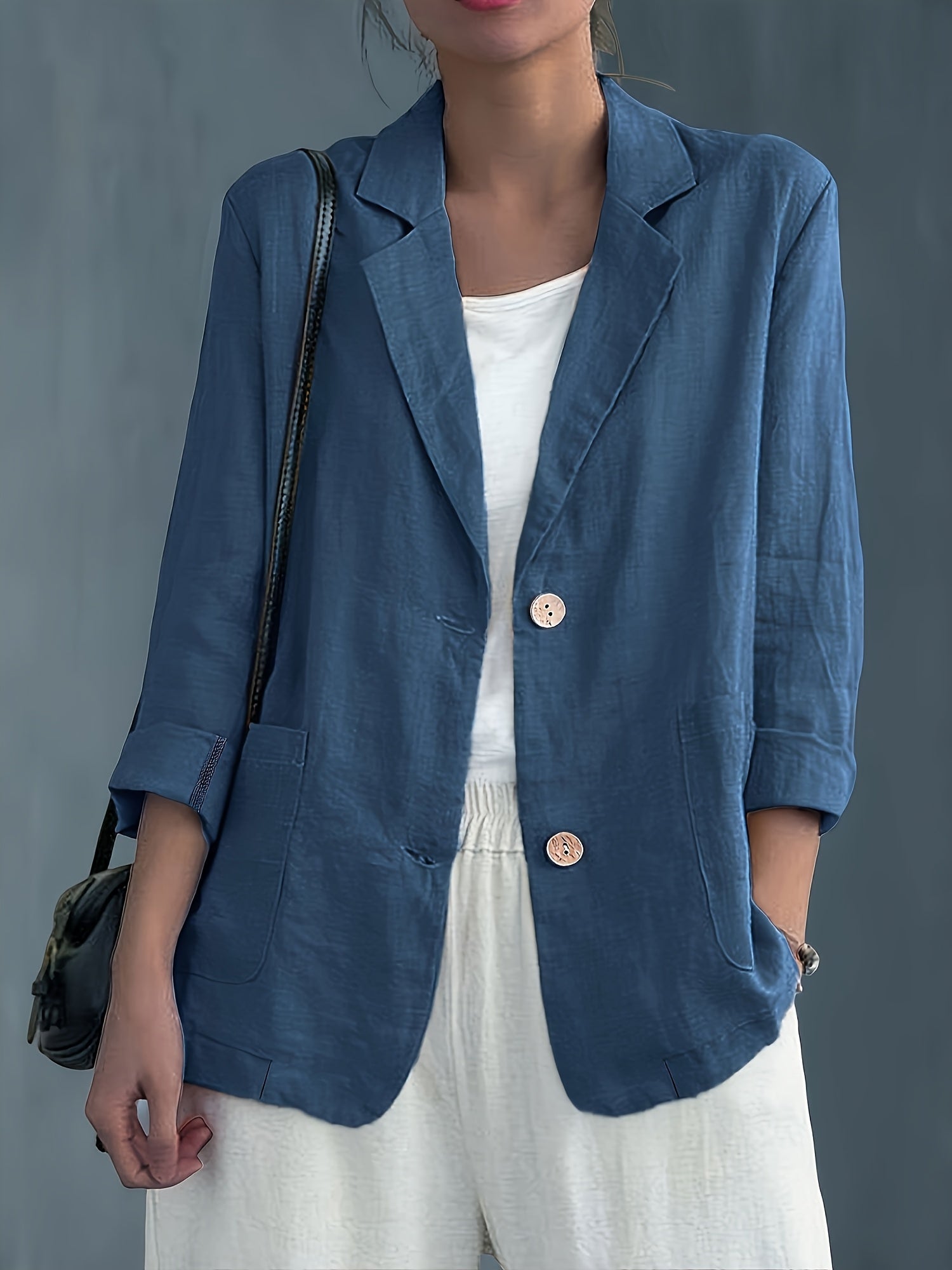 Colette – Soft Cotton-Blend Everyday Blazer