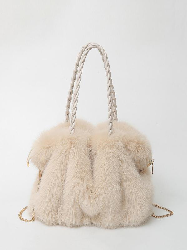 The Capucine — Plush Velvet Shoulder Tote