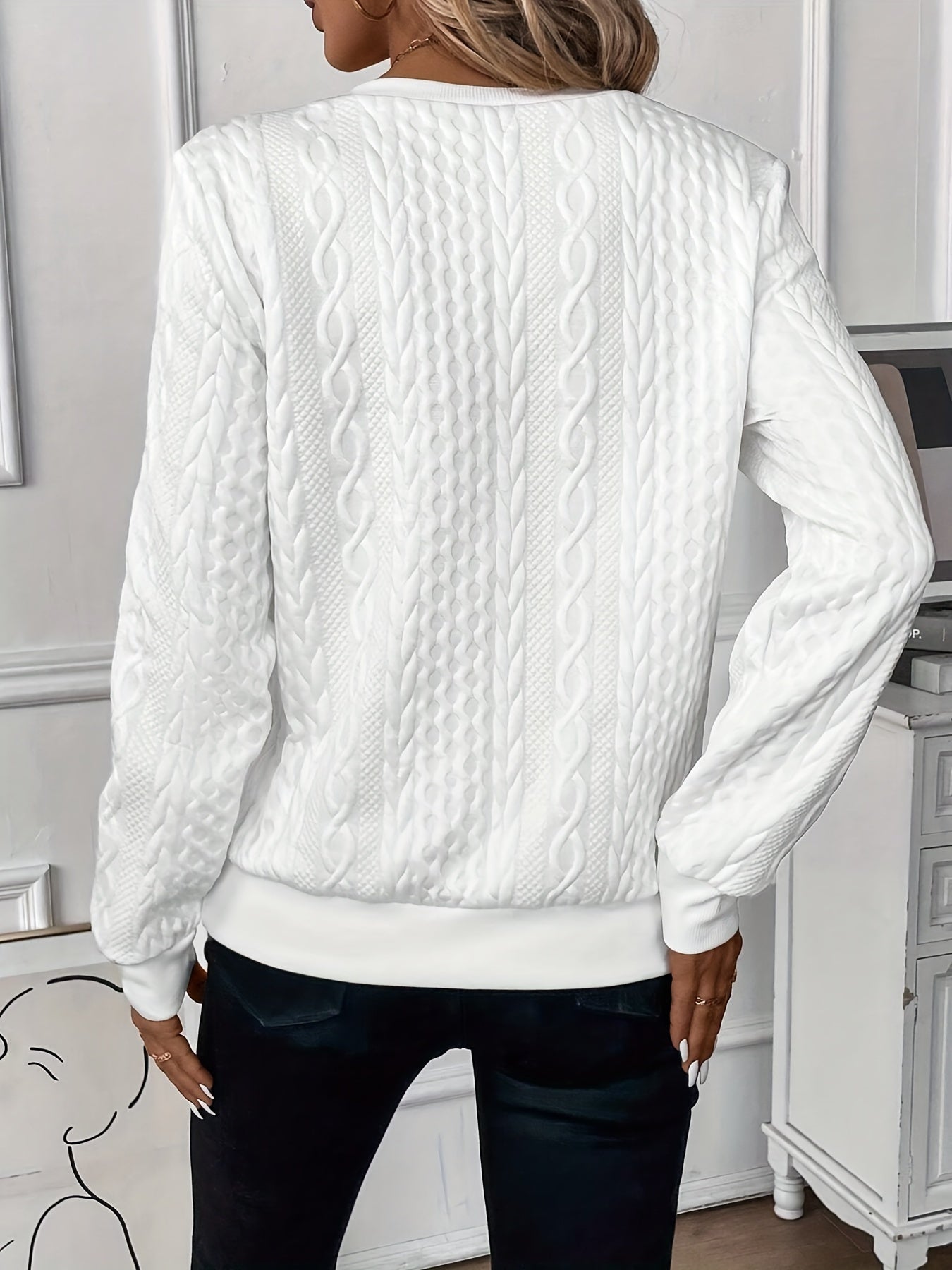 The Iris — Striped Quarter-Zip Sweater