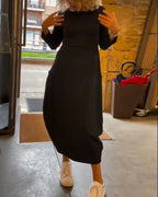 The Léonie — Striped Easy Midi Dress