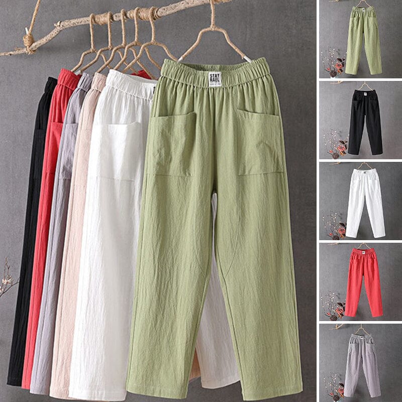 Margot — Ankle-Length Elastic Waist Pants