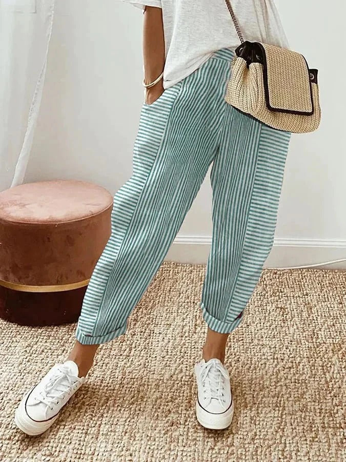 Margaux — Striped Summer Pants