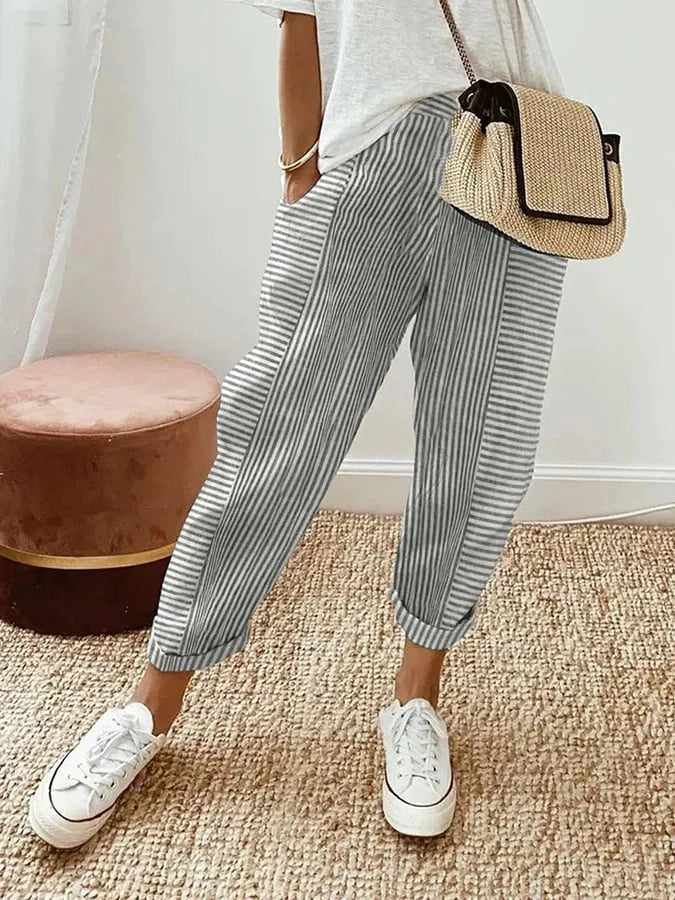 Margaux — Striped Summer Pants