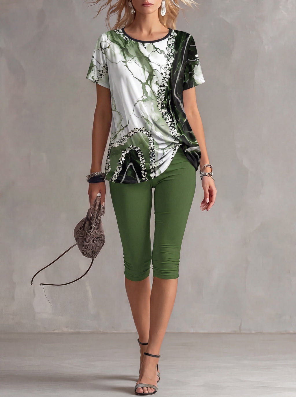 Emilie — Botanical 2 Piece Set Stretch