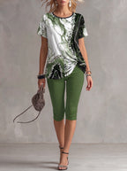 Emilie — Botanical 2 Piece Set Stretch