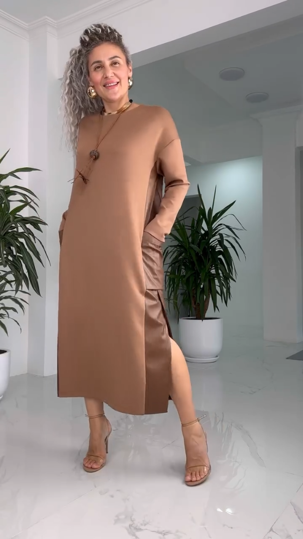 The Geneviève — Classic Solid Sheath Midi