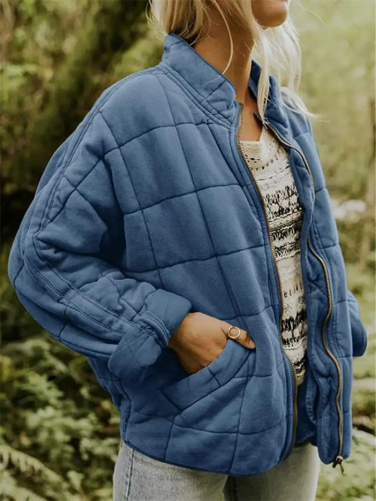 Mira quilted jacket - Light Blue
