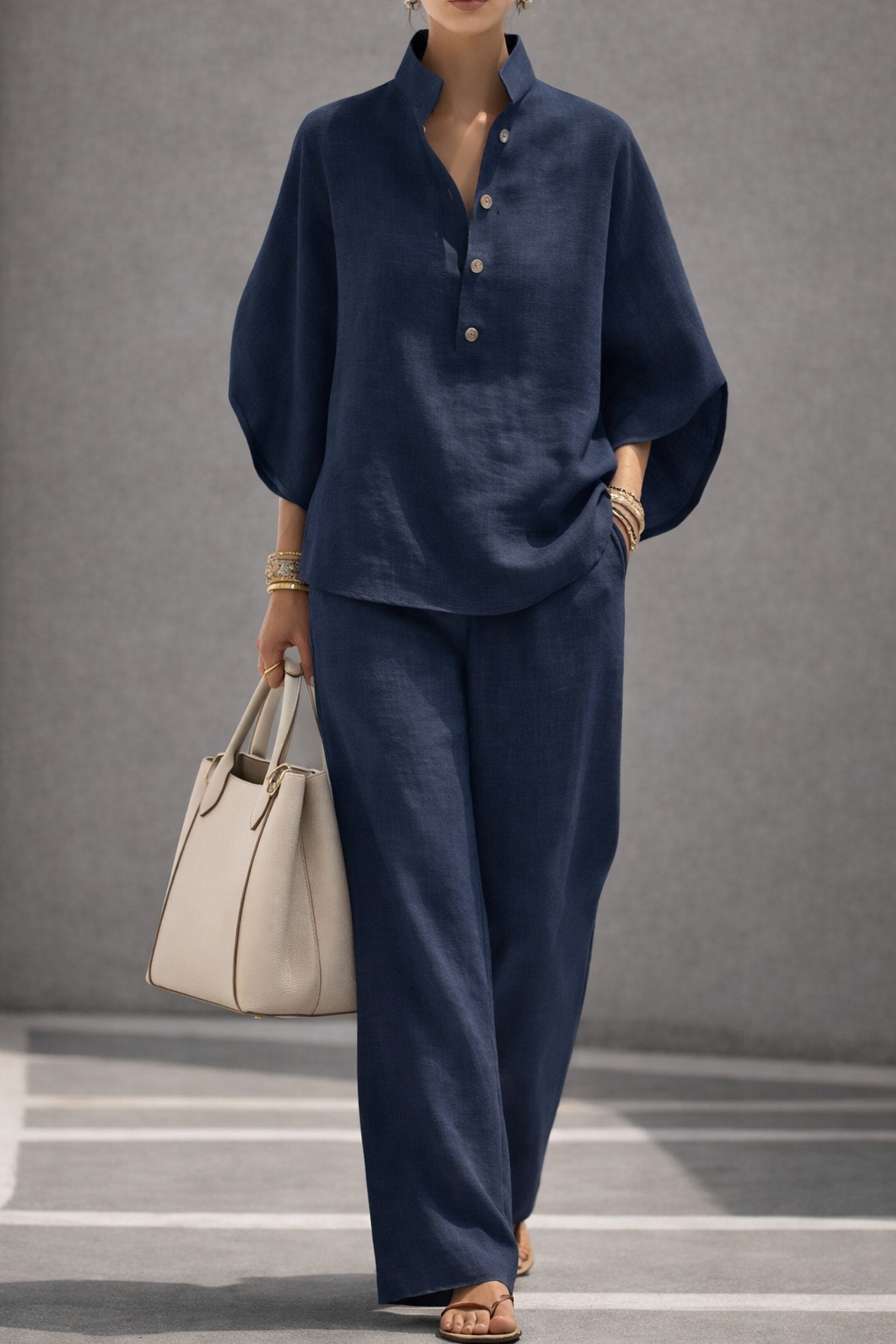 Juliette — Relaxed Cotton-Linen Two-Piece Set