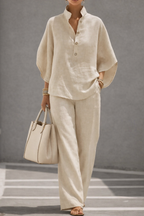 Juliette — Relaxed Cotton-Linen Two-Piece Set