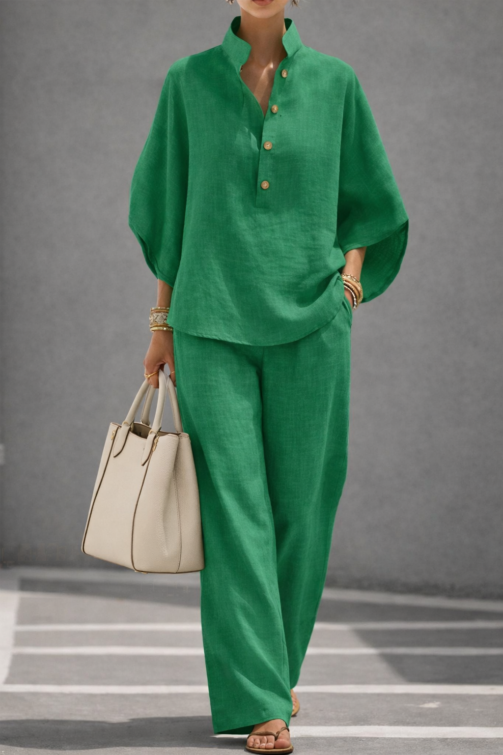 Juliette — Relaxed Cotton-Linen Two-Piece Set