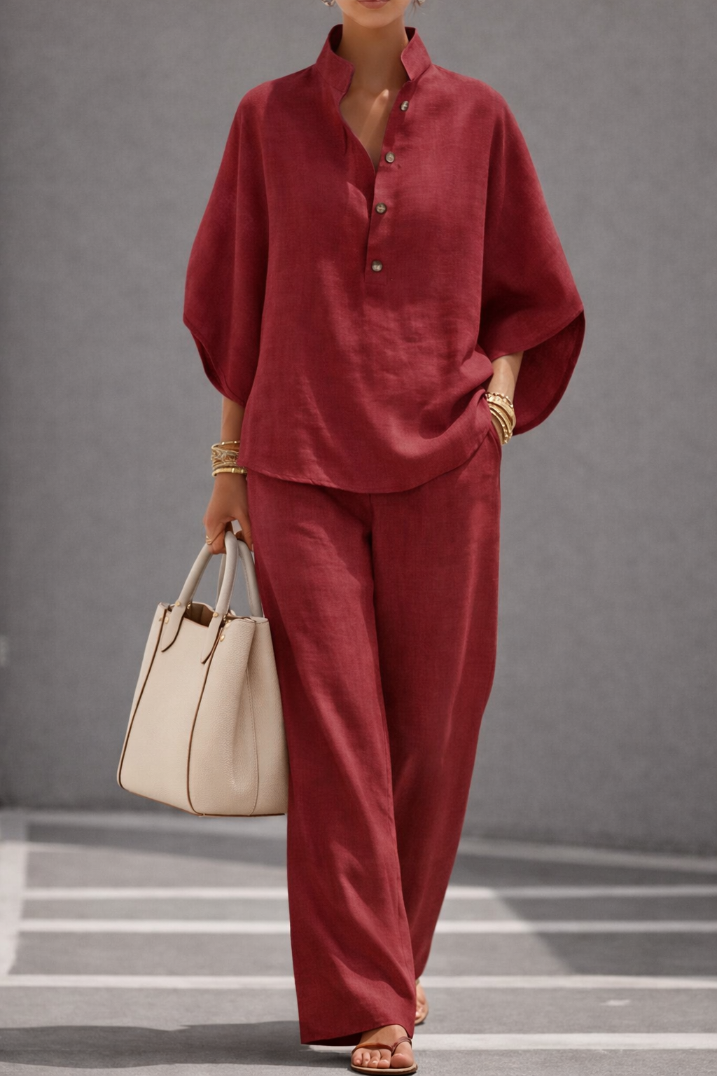 Juliette — Relaxed Cotton-Linen Two-Piece Set