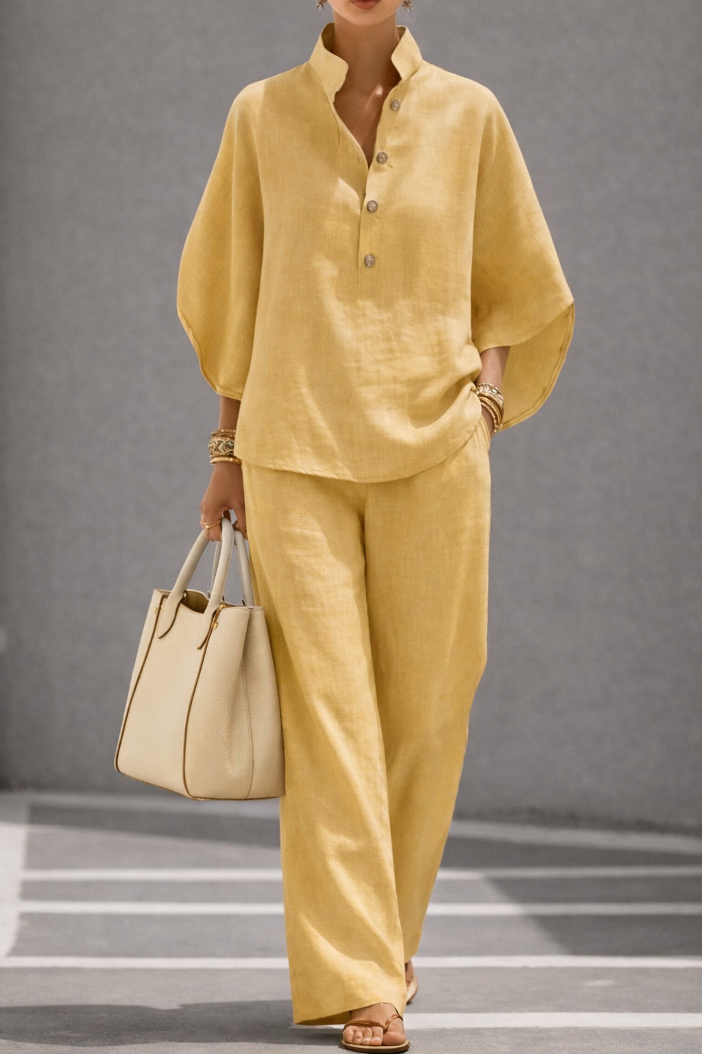 Juliette — Relaxed Cotton-Linen Two-Piece Set