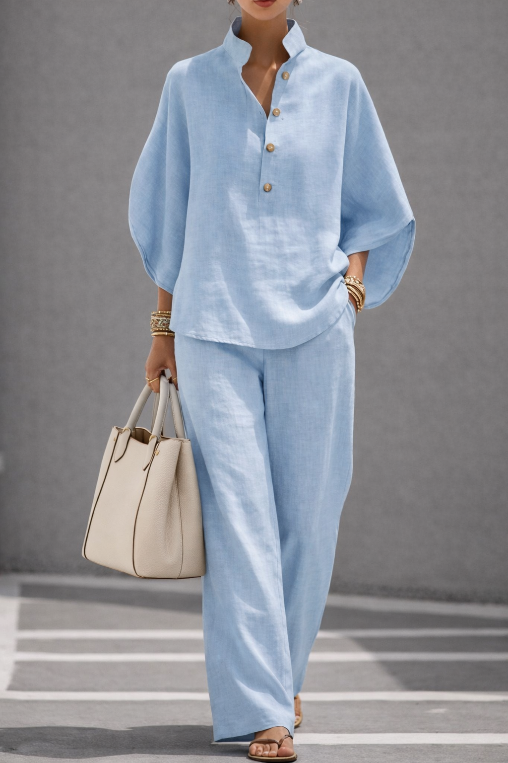 Juliette — Relaxed Cotton-Linen Two-Piece Set