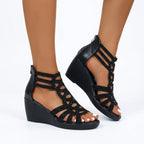 The Céleste — Sculpted Wedge Sandal
