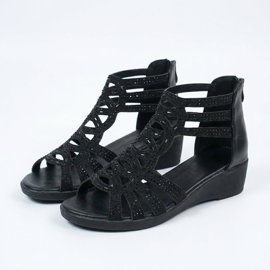 The Céleste — Sculpted Wedge Sandal