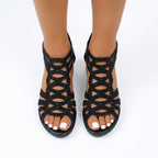 The Céleste — Sculpted Wedge Sandal