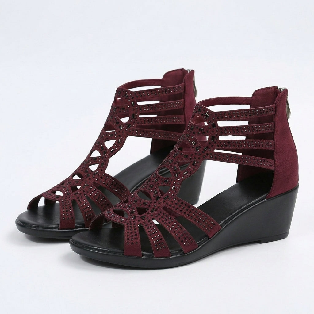 The Céleste — Sculpted Wedge Sandal