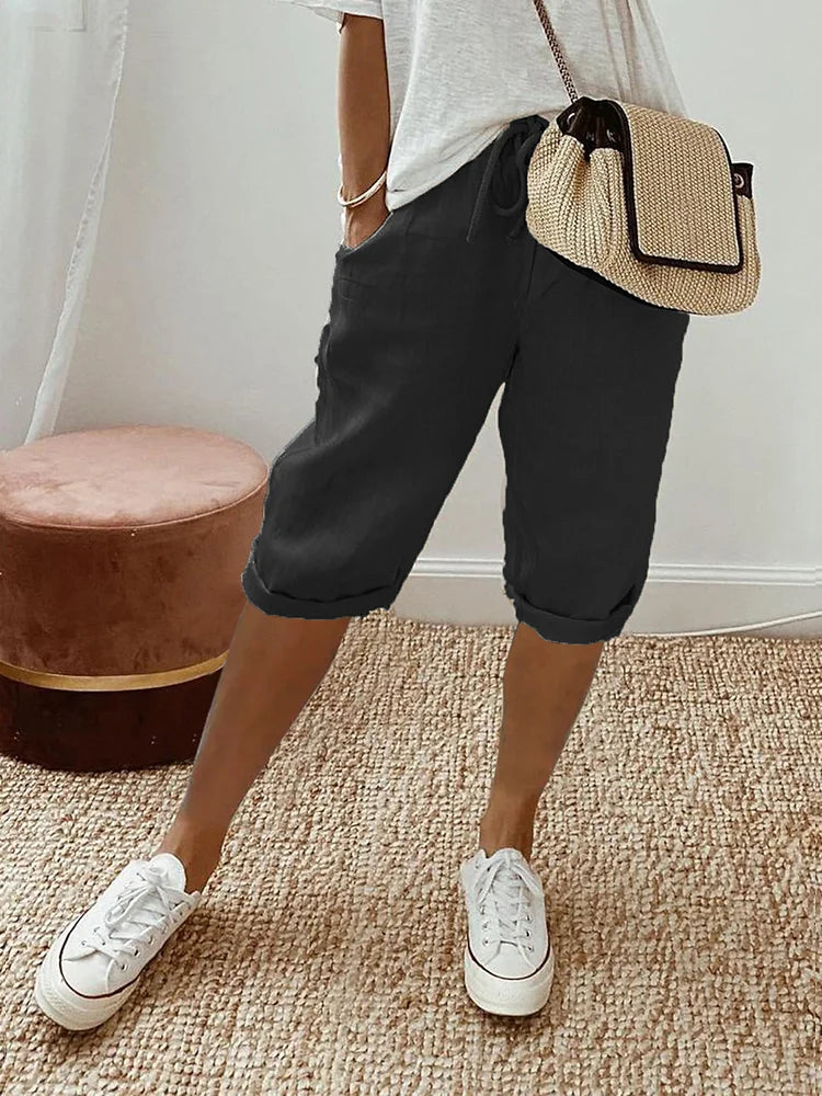 Margaux — Relaxed Cotton Shorts for Summer