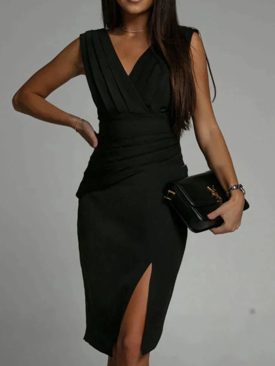 The Amelia — Fitted Evening Midi Dress