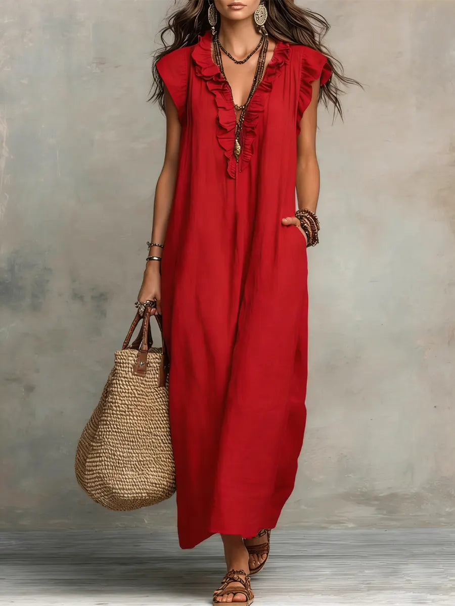Anouk — Long Bohemian Cotton Dress
