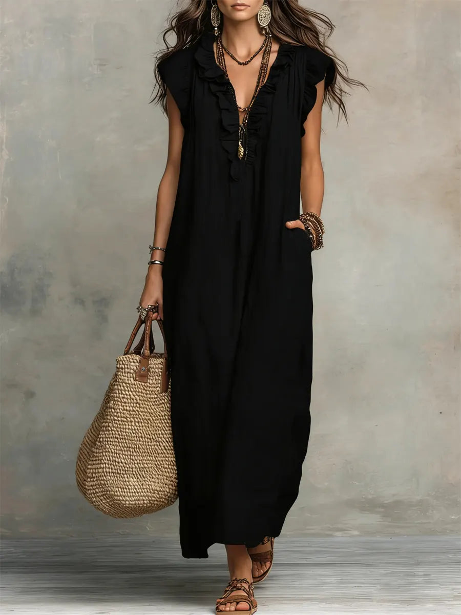 Anouk — Long Bohemian Cotton Dress