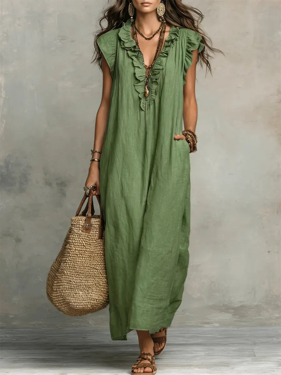 Anouk — Long Bohemian Cotton Dress