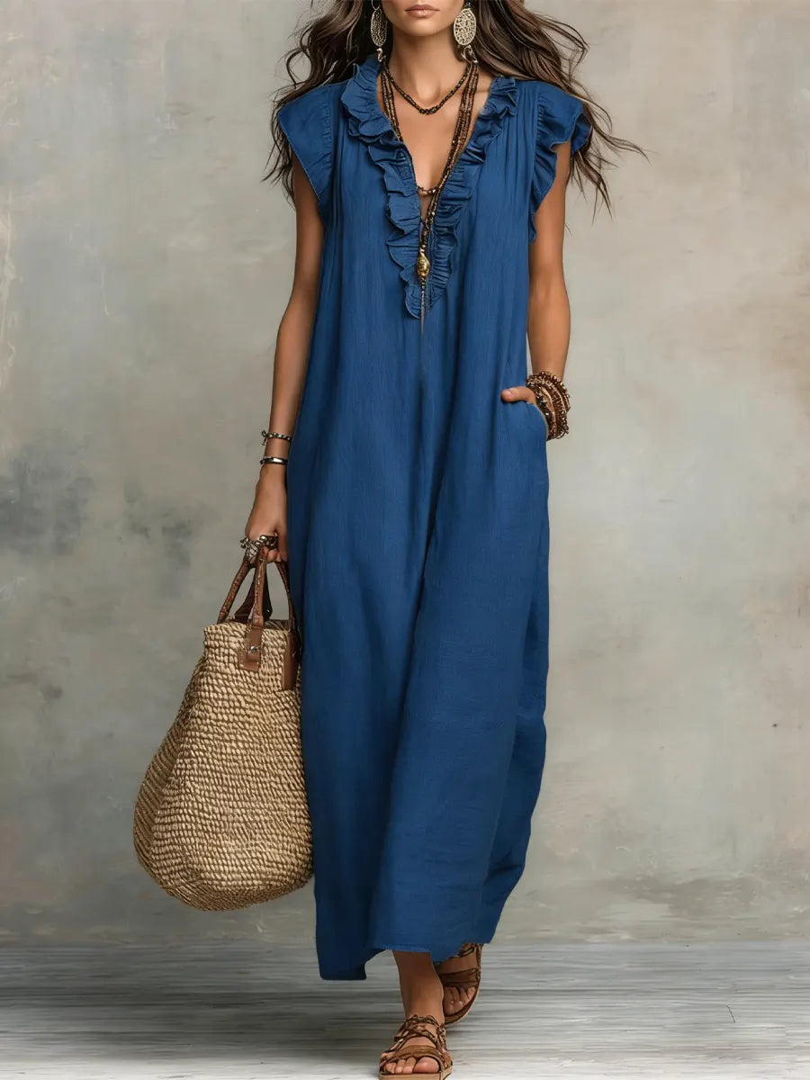 Anouk — Long Bohemian Cotton Dress
