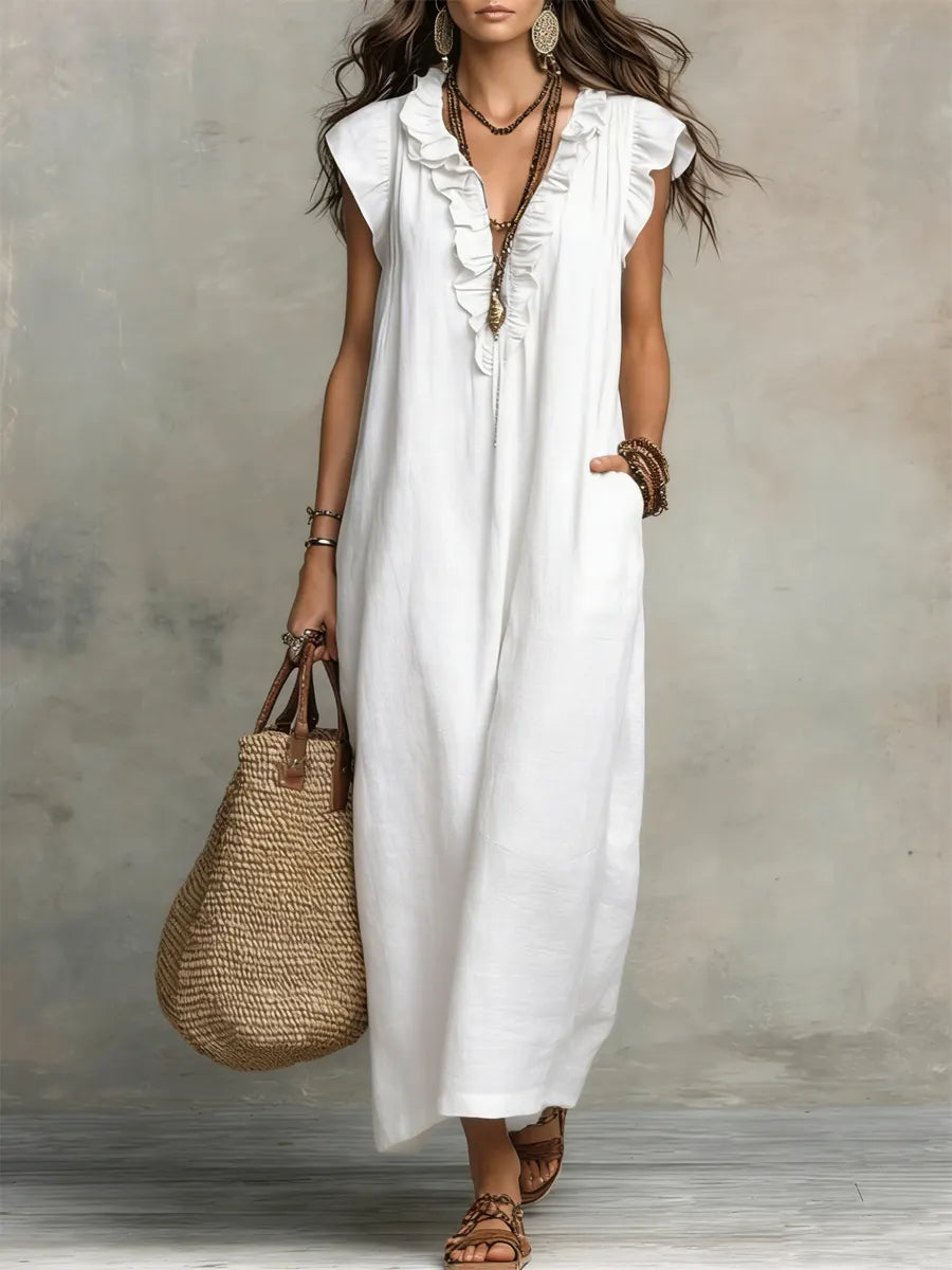 Anouk — Long Bohemian Cotton Dress