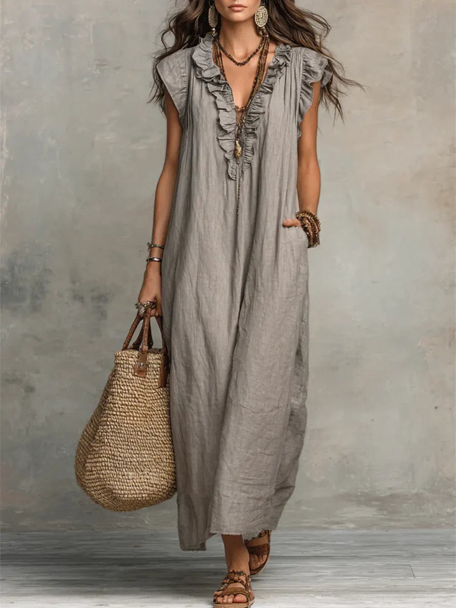 Anouk — Long Bohemian Cotton Dress