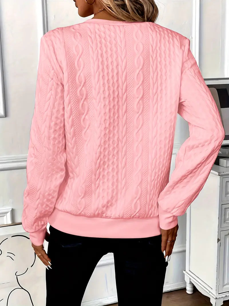 The Iris — Striped Quarter-Zip Sweater