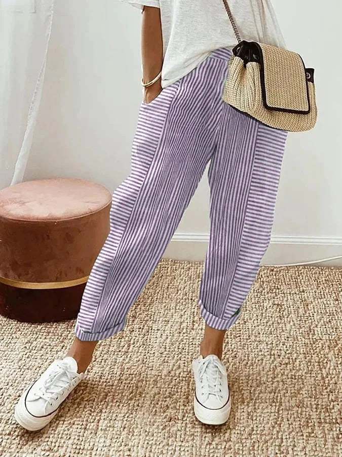 Margaux — Striped Summer Pants