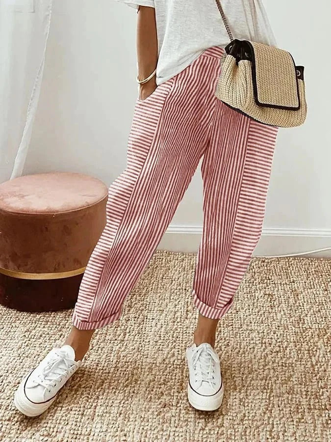 Margaux — Striped Summer Pants