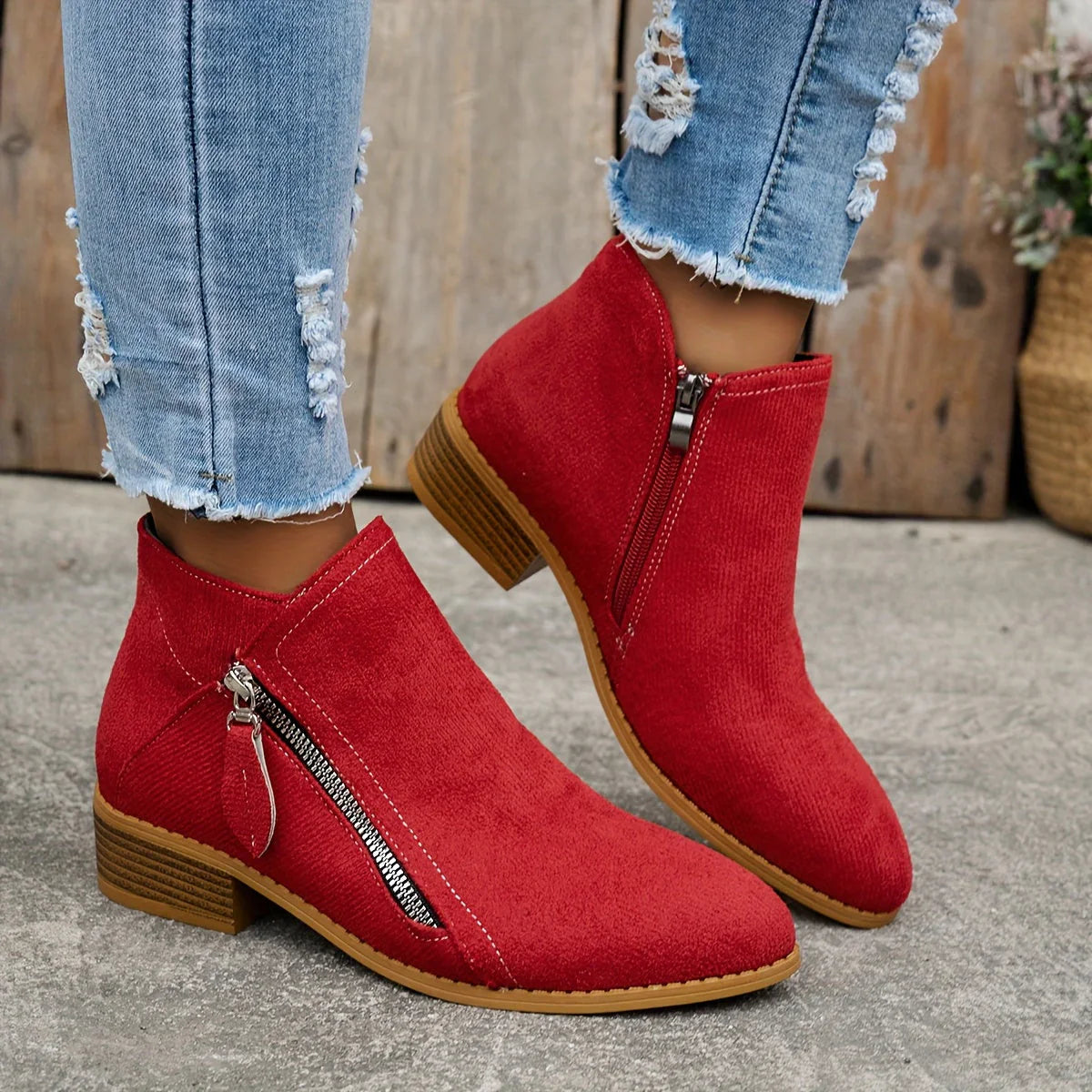 Vivienne — Easy Side-Zip Comfort Shoes