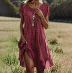 The Anouk — Short Sleeve Midi Dress