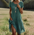 The Anouk — Short Sleeve Midi Dress