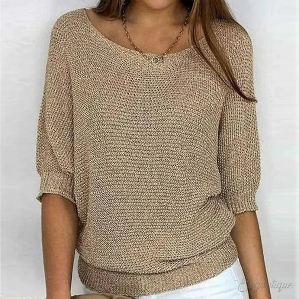 The Seraphina — Ribbed Knit Sweater