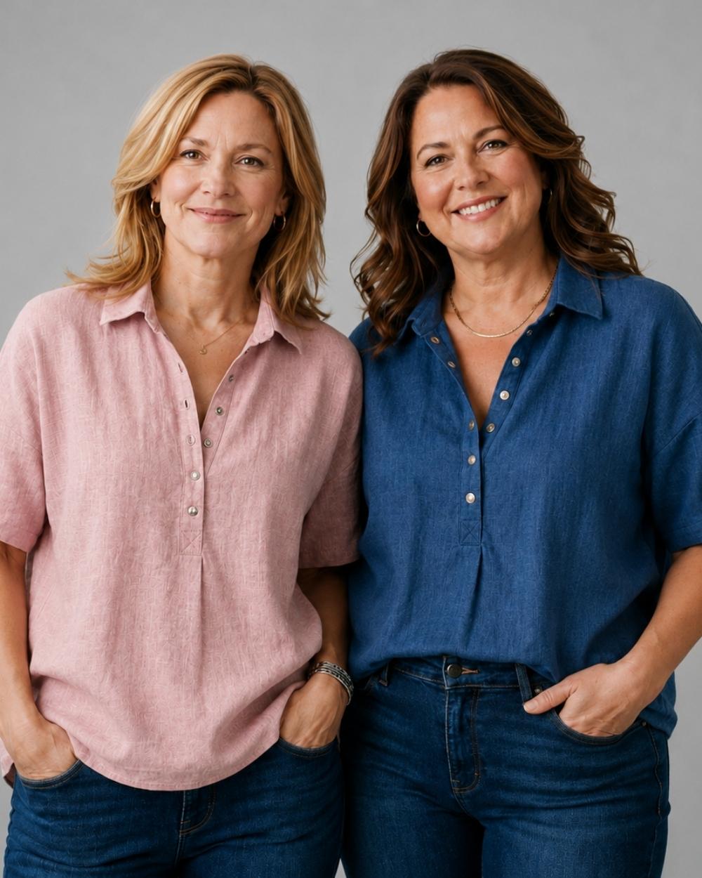 Colette — Effortless V-Neck Confidence Blouse