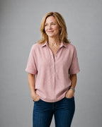 Colette — Effortless V-Neck Confidence Blouse