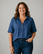 Colette — Effortless V-Neck Confidence Blouse